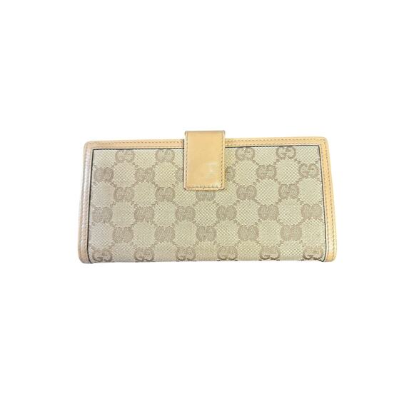 Gucci GG Canvas Monogram Horse Bit Long Wallet - Picture 2 of 16